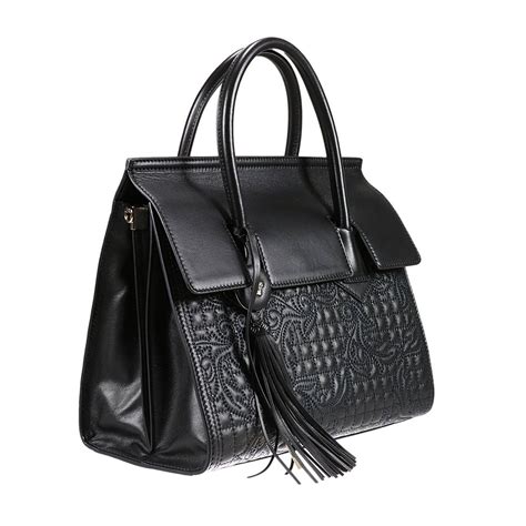 versace tasche damen schwarz|Designer.